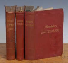 Topography, Travel – Baedeker, (Karl), a set of three Baedeker’s Guides: Italy, Principally Northern
