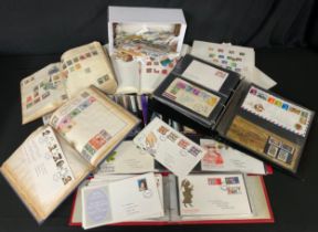 Stamps - a large quantity of material including albums, binders, loose in bags, etc, large early