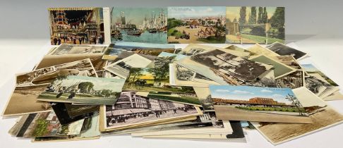 Postcards - various, India; New Zealand; military; etc