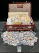 Stamps - suitcase of material including Davo Albums for Channel Island in excellent condition,
