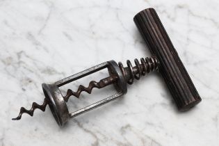 Helixophilia - an early 20th century German nickel plated open frame spring-assisted corkscrew,