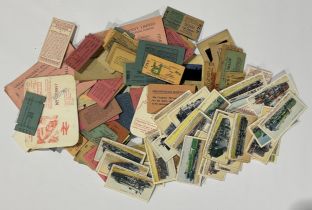 A collection of vintage Railway tickets, etc