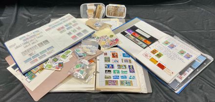 Stamps - box of material to include nice Monserrat collection, GB album plus others