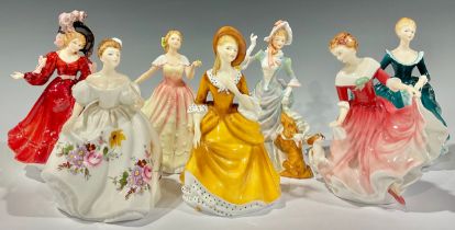 A Royal Doulton figure, Loyal Friend HN 3358, first issued 1991; others, Patricia, HN 3365, figure