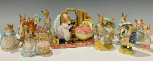 A Border Fine Arts Beatrix Potter group, The Tale of Two Bad Mice, Hunca Munca & Babies, A3948,