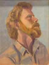 English School (20th century) Portrait of a Man inscribed to stretcher Hugh Tasker, oil on canvas,