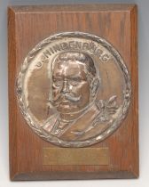 German Political and Military History - an early 20th century portrait plaque, depicting Field