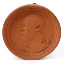 Royalty - The British Royal Family - an early 20th century terracotta portrait roundel, by S & E