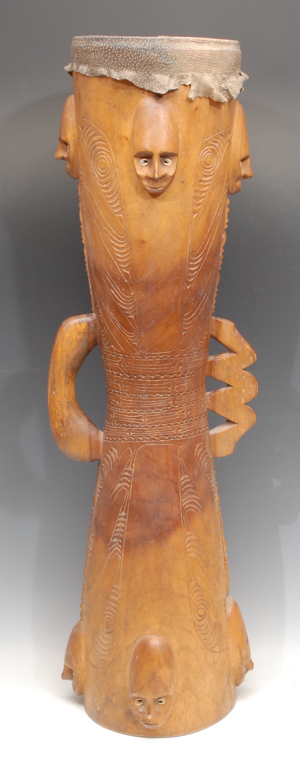 Tribal Art and the Eclectic Interior - a Papua New Guinea bowl, carved as a crocodile, cowrie - Image 7 of 7