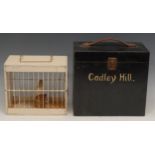 Coal Mining Interest - Cadley Hill (Swadlincote) a miner's canary cage, scratch built, with wooden