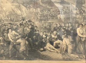 The Napoleonic Wars - James Heath, by, Benjamin West, after, The Death Of Lord Nelson, engraving,