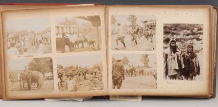 Photography - India, Ceylon and South Africa - an album of photographs, extensively annotated,