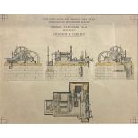 The Industrial Revolution - a polychrome print, Eight Horse Power High Pressure Steam Engine and