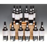 Port - a case, twelve bottles of Churchill's Port, 1994, pine crate