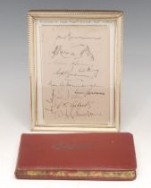 Autographs - Sport - Cricket - Australia 1948 Trent Bridge Test Match, twelve signatures on a single