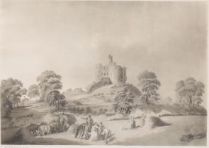 F Jukes, by, R Paddy, after, Le Chateau de Dudley, 49.5cm x 63cm