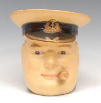 Winston Churchill - an Art Deco period character jug, 17.5cm high