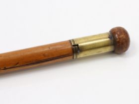 An early 20th century photographer's novelty gadget or system walking stick, of Adams & Co patent