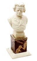 A 19th century Parian ware bust, by Robinson & Leadbeater, depicting Anton Grigoryevich