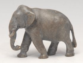 An Austrian cold painted bronze, of an elephant, 6.5cm long