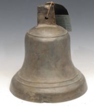 WW1 British Ship's Bell from SS Volnay, a defensivly armed British Merchant Ship. She hit a Mine off