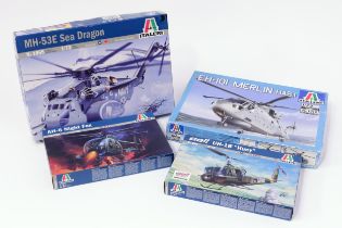 Model Making, The Late John Burgess Collection of Model Kits - Italeri 1:72 scale helicopter kits,