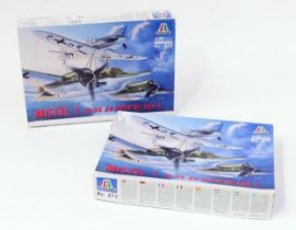 Model Making, Aviation Interest, The Late John Burgess Collection of Model Kits - two Italeri 1:72