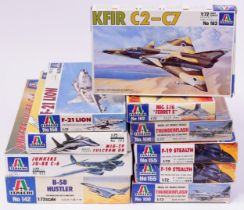 Model Making, Aviation Interest, The Late John Burgess Collection of Model Kits - Italeri 1:72 scale