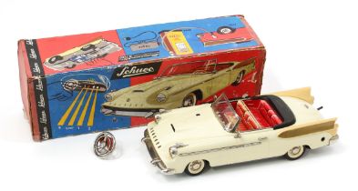 A Schuco (Germany) 5700 ‘Synchromatic’ tinplate and battery operated Packard convertible, cream