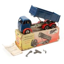 A Shackleton mechanical scale model Foden F.G.6. six wheel Tipper, dark blue cab with dark blue