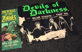 Posters, British Horror, Cinema & Movie Interest - a Devils of Darkness one sheet rectangular shaped