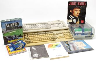 Vintage Computer Gaming and Technology - a 1980's Commodore Amiga A500 home computer, Model No.