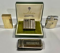 A Vintage Dunhill lighter; Ronson; etc