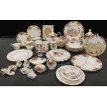 Ceramics - a Royal Albert Country Roses tea, coffee and dinner service, comprising teapot, coffee
