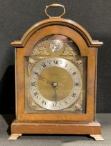 A George II style mahogany mantel clock, by Elliott, London