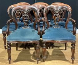 A set of eight Victorian style dining chairs NB - This lot is offered for sale as a work of art, the