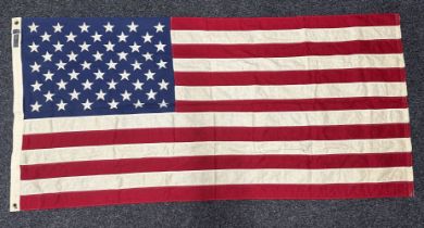 United States of America Stars And Stripes flag. Post war 50 star example. Multipart construction.