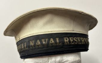 Post war Royal Naval Reserve Ratings Cap. Named to "M Sutcliffe".