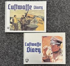 WW2 Luftwaffe Aces Signed Books: "Luftwaffe Diary" photo books Volumes 1 & 2 by Uwe Feist & Thomas