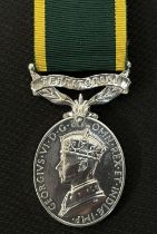 WW2 British Territorial Medal to 829420 Gunner WH Rawson, RA. Complete with ribbon.