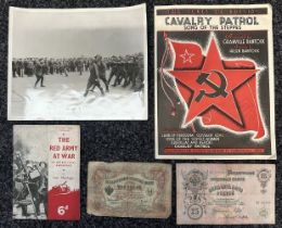 WW2 British paperwork about the Red Army: Booklet 1943 "The Red Army at War" illustrated: Press