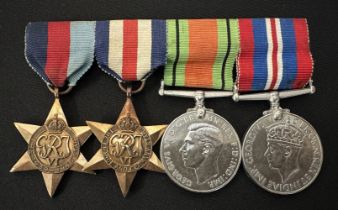 WW2 British Medal Group comprising of 1939-45 Star, France & Germany Star, Defence Medal and War