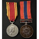 Fire Brigade Medals: Fire Brigade Long Service Medal complete with ribbon to Fireman Leslie Davis: