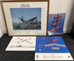 Framed Photographic Print "The Last of the Few" featuring Battle of Britain Pilots taken in 1990