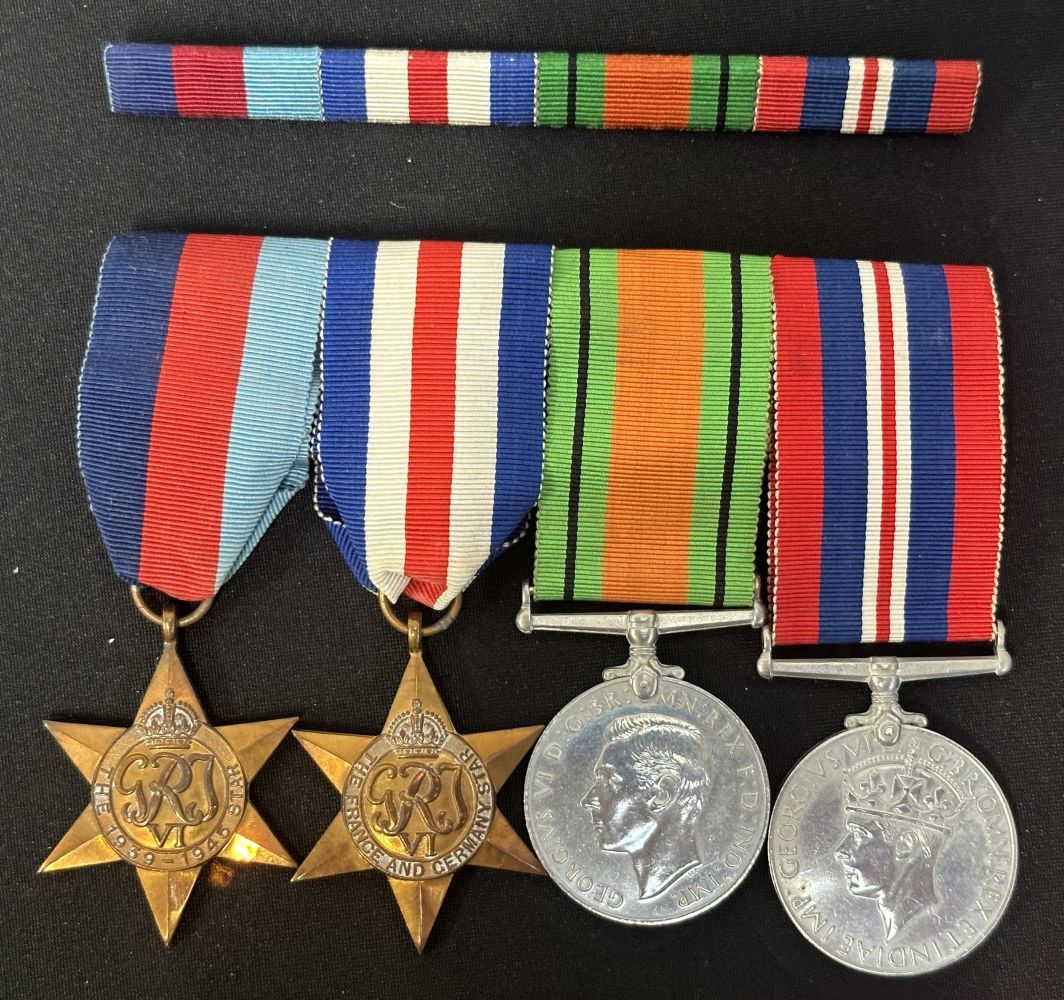 WW2 British Medal Group comprising of 1939-45 Star, France & Germany Star, Defence Medal and War - Image 2 of 9