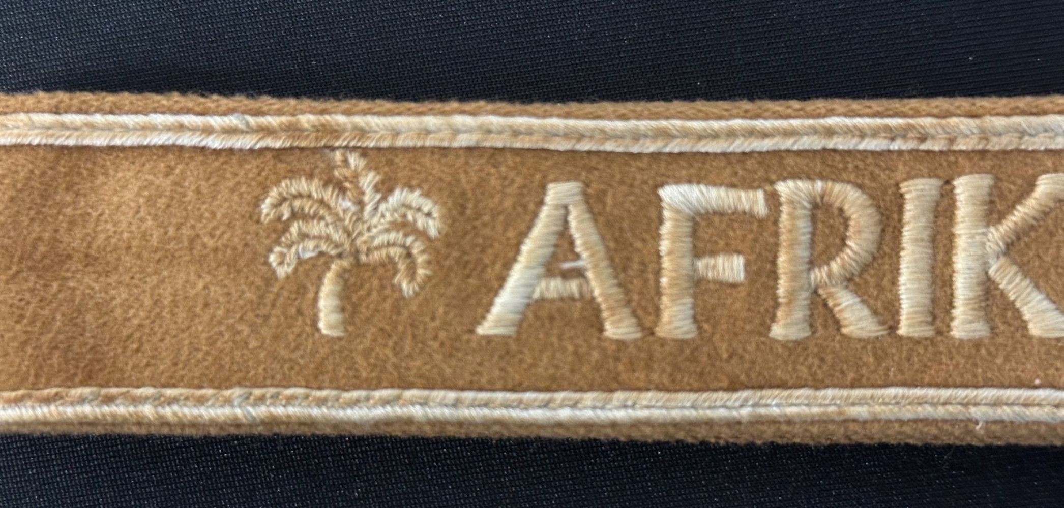 WW2 Third Reich Ärmelband Afrika - Africa Cuff Title. Full length. - Image 3 of 6