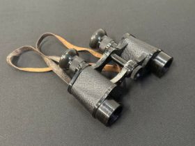 WW1 British Binoculars, Prismatic No.3 Mark I. Magification 6. Serial no. 9875. Maker marked and