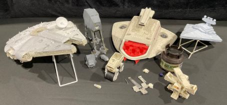 Toys & Juvenalia - Star Wars models including a smaller scale AT-AT all terrain armoured