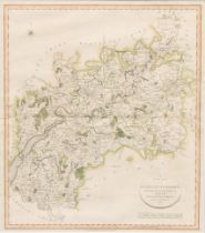 Cary, John, A New Map of Gloucestershire, engraved and coloured, 56cm x 50cm, published London