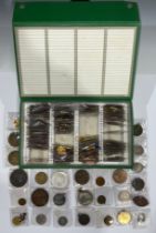 Medallions etc. – a box of commemorative, Jubilee, religious., municipal, prize and other